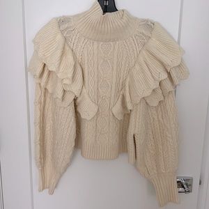 Zara ruffle sweater